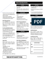 Fenwal 732 Operating Instructions