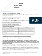 Section C Contitution of India Section