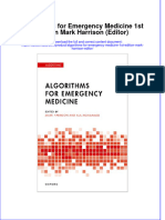 Algorithms For Emergency Medicine 1St Edition Mark Harrison Editor Full Chapter PDF