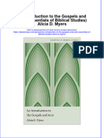 An Introduction To The Gospels and Acts Essentials of Biblical Studies Alicia D Myers Full Chapter PDF