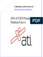 (Download PDF) Ati RN Nutrition 2016 Form A Full Chapter PDF