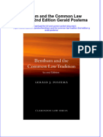 Bentham and The Common Law Tradition 2Nd Edition Gerald Postema Full Chapter PDF