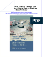 (Download PDF) Great Powers Climate Change and Global Environmental Responsibilities Robert Falkner Full Chapter PDF