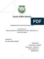 Comparative Constitutional Law Assignment by Naghma Malik (202103172) LLM S.F. Sem 1