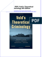 Volds Theoretical Criminology 8Th Edition Full Chapter PDF