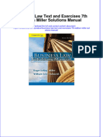 (Download PDF) Business Law Text and Exercises 7th Edition Miller Solutions Manual Full Chapter