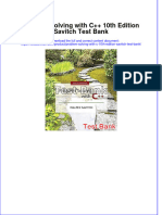 (Download PDF) Problem Solving With C++ 10th Edition Savitch Test Bank Full Chapter