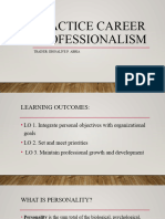 Practice Career Professionalism