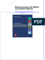 (Download PDF) Advanced Macroeconomics 5th Edition Romer Solutions Manual Full Chapter