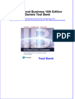 Instant Download PDF International Business 16th Edition Daniels Test Bank Full Chapter