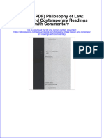 Full Download PDF of (Ebook PDF) Philosophy of Law: Classic and Contemporary Readings With Commentary All Chapter