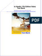 Instant Download PDF Invitation To Health 17th Edition Hales Test Bank Full Chapter