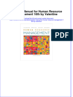 Full Download PDF of Solution Manual For Human Resource Management 16th by Valentine All Chapter