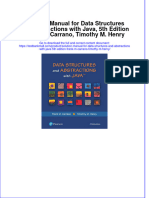 Full Download PDF of Solution Manual For Data Structures and Abstractions With Java, 5th Edition Frank M. Carrano, Timothy M. Henry All Chapter