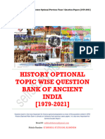 Ancient India Topic Wise Question Bank (1979-2021)