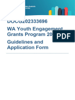 2024 Youth Engagement Grants Program Guidelines and Application Form