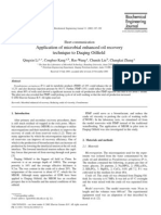 Application of Microbial Enhanced Oil Recovery