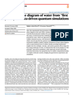 Realistic Phase Diagram of Water From "First Principles " Data-Driven Quantum Simulations