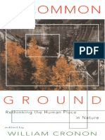 William Cronon Uncommon Ground - Rethinking The Human Place in Nature W. W. Norton - Company - 1996