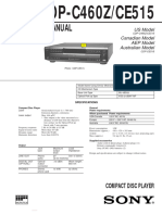 Sony CDP-C460Z Service Manual