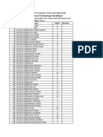 Minor2 Test Marks Sec B PDF