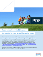 Peace Education in The 21st Century