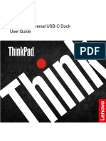 Lenovo - ThinkPad Universal - User Guide