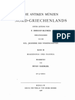 Die antiken Münzen von Makedonia und Paionia. 1. Abt.: Die Makedonischen Landesmünzen (mit Einschluss von Amphaxitis und Bottoiaia), das Provinzialgeld (nebst Beroia) und münzähnliche Gepräge makedonischen Ursprungs / bearb. von Hugo Gaebler