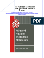 PDF Advanced Nutrition and Human Metabolism 7th Edition Sareen S. Gropper All Chapter