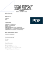 Saint Paul School of Business and Law: Course Syllabus in Constitutional Law 2