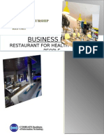 Business Plan: Restaurant For Health Concious People