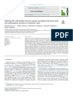 Exploring The Relationships Between Aquatic Macrophyte Functional