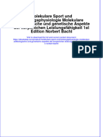 Molekulare Sport Und Leistungsphysiologie Molekulare Zellbiologische Und Genetische Aspekte Der Körperlichen Leistungsfähigkeit 1st Edition Norbert Bachl Full Chapter Download PDF