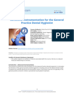 Advanced Instrumentation For The General Practice of Dental Hygienists