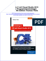 Einstieg in C Mit Visual Studio 2015 Ideal Für Programmiereinsteiger Geeignet 4th Edition Thomas Theis Full Chapter Download PDF