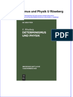 Determinismus Und Physik U Röseberg Full Chapter Download PDF