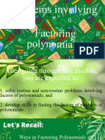 Problems About Factoring Polynomials