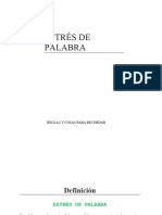 Reglas de Acentuación de Palabras