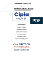 Informe de Viaje Industrial CIPLA PDF