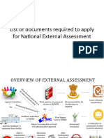 Documents For Application For National Certification