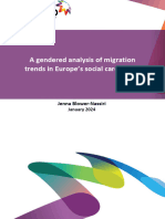 Knomad Paper 58 A Gendered Analysis of Migration Trends in Europe S Social Care Sector Jenna Blower-Nassiri Jan 2024