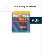 Drug Therapy in Nursing, 3e Test Bank  download pdf full chapter