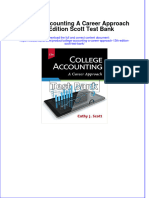 College Accounting A Career Approach 13th Edition Scott Test Bank instant download all chapter