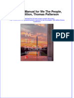 Solution Manual for We The People, 13th Edition, Thomas Patterson  download pdf full chapter
