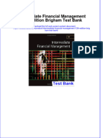 Intermediate Financial Management 12th Edition Brigham Test Bank instant download all chapter