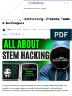 All About System Hacking - Process, Tools & Techniques - Codeliv