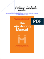 Full Download The Mentoring Manual - Your Step by Step Guide To Being A Better Mentor Julie Starr File PDF All Chapter On 2024