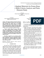 Optimizing Bio-Implant Materials for Femur Bone Replacement:A Multi-Criteria Analysis and Finite  Element Study