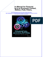 Solution Manual For Financial Accounting in An Economic Context, 10th Edition, Pratt, Peters