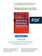 PDF Advances in Mechanical Engineering: Select Proceedings of ICAME 2020 Vilas R. Kalamkar Download